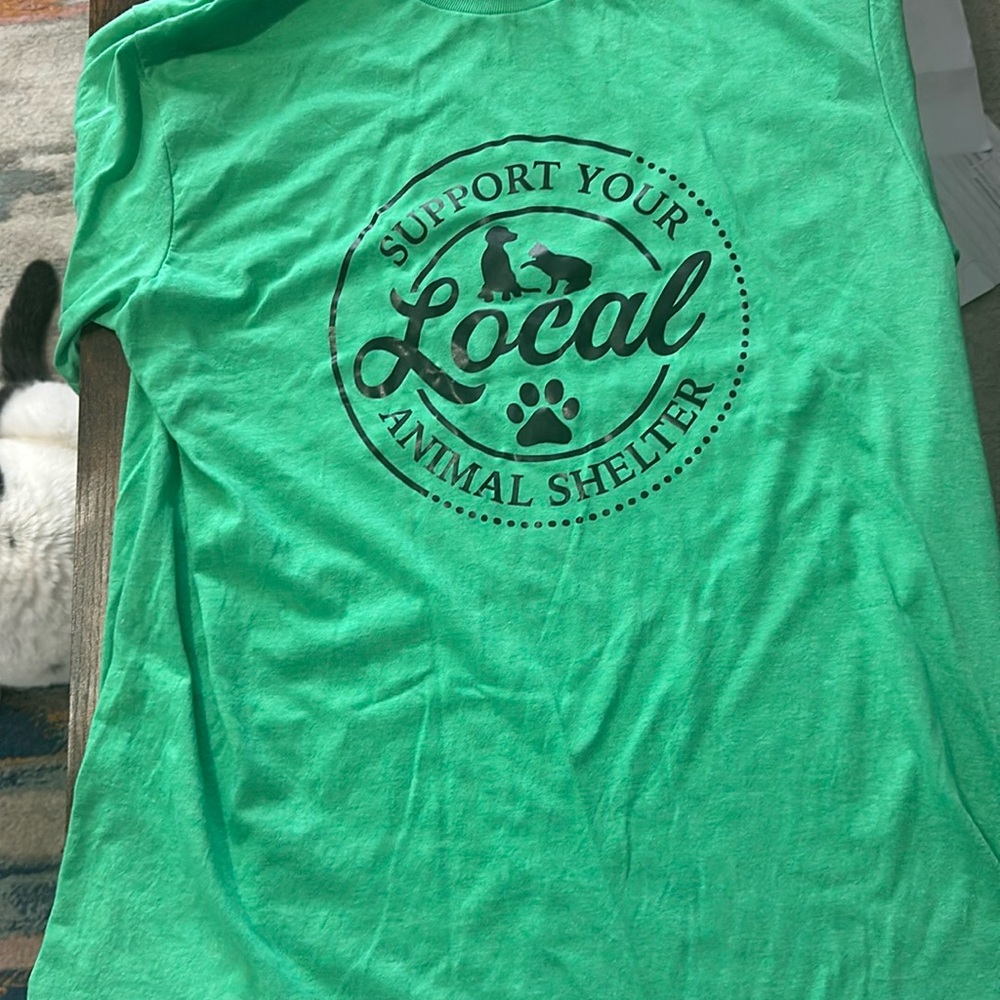 Handmade tshirt green large tshirt